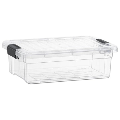 Superio Clear Storage Box with Lid, 13.7 Quart Plastic Container Bins for Organizing, Stackable