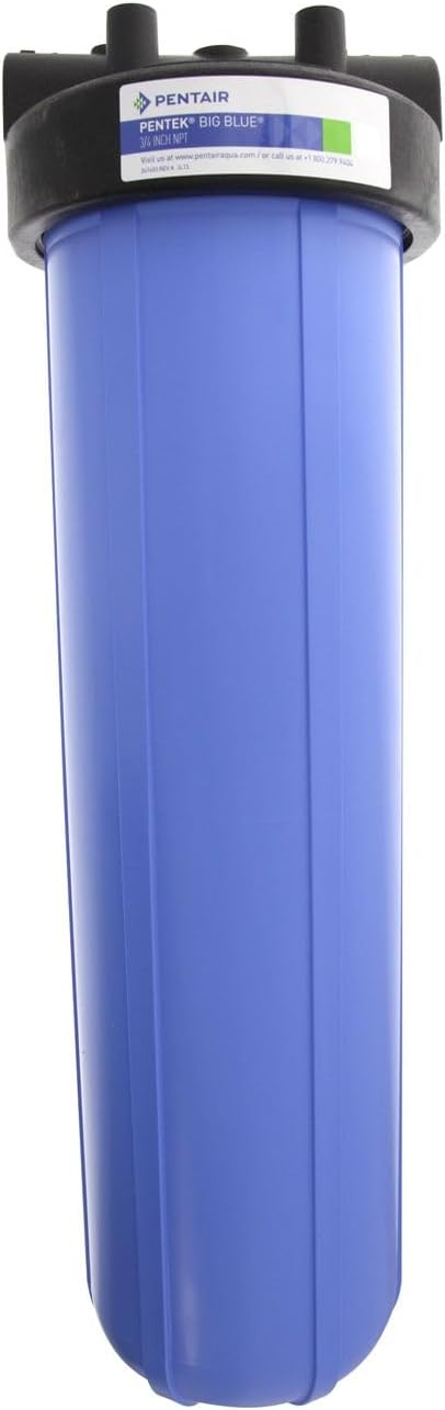 Pentair Pentek 150467 Big Blue Filter Housing, 3/4" NPT #20 Whole House Heavy Duty Water Filter