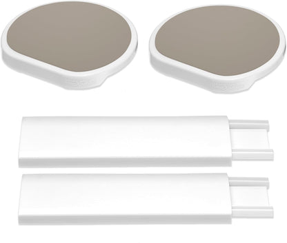 Expansion Pack - Greige - 2 Straight Tracks and 2 Trays. Does not Work Without the Lazy Susan Revolution Full Set (Sold Separately).