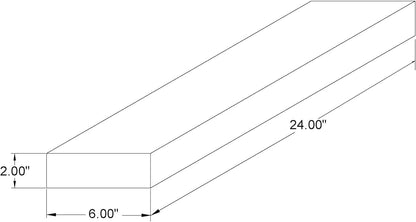 joelsantiques 24 Inch Wooden Floating Shelves for Wall - 24x6x2 in - Made of Natural Wood - Short Heavy Duty Rustic Wall Shelves for Bedroom - Perfect for Bathroom, Kitchen - Mocha