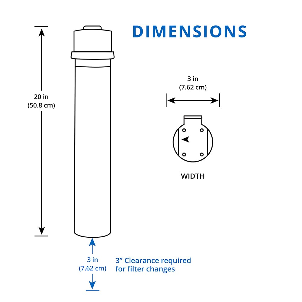 Aquasana Water Filter for Sink Faucet | Reduces 99% of 78 Contaminants Including Chlorine & Lead from Tap Water | Under Sink Filtration | Claryum Direct Connect | AQ-MF-1