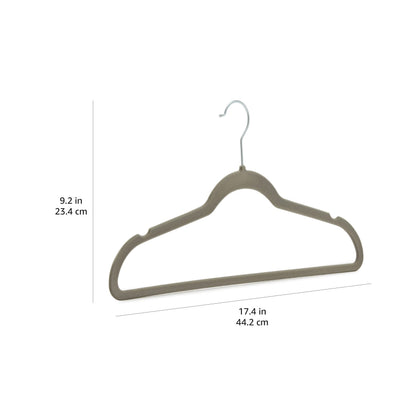 Amazon Basics Slim Velvet Non-Slip Space Saving Suit Clothes Hangers, Closet Organizer