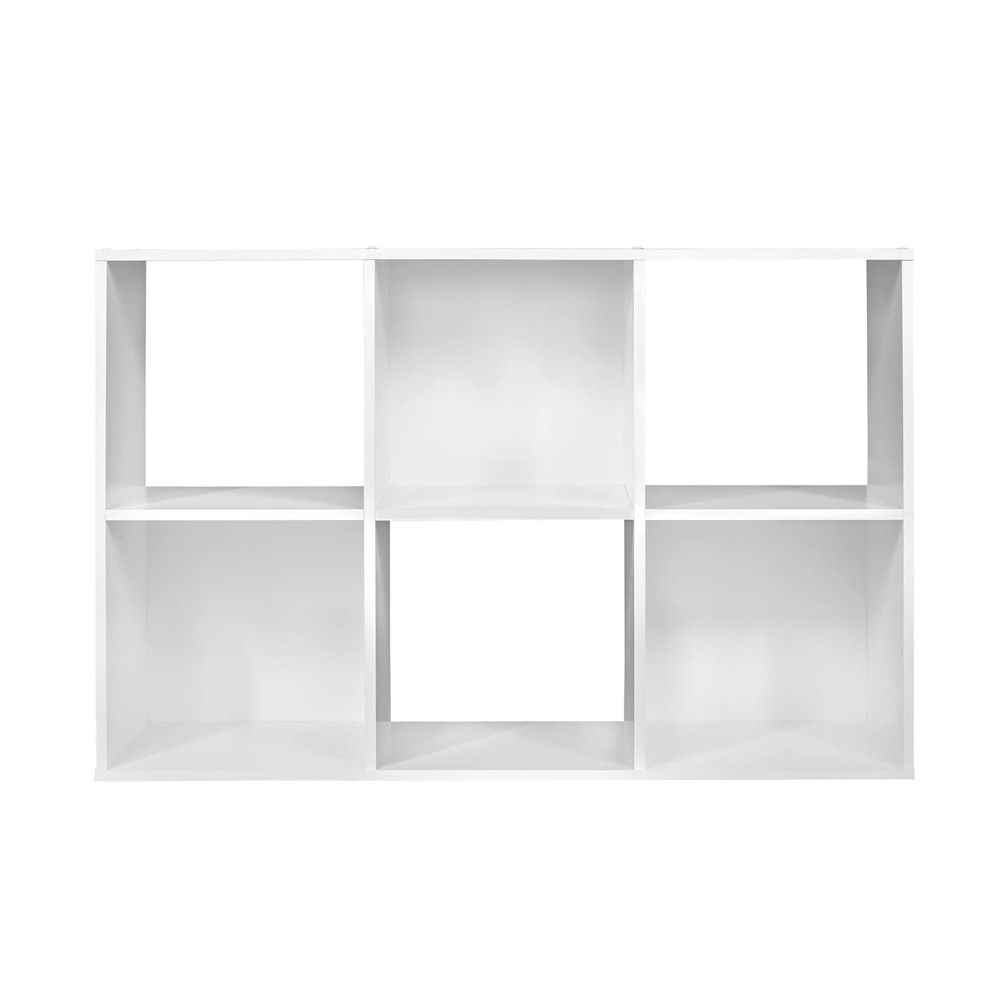 ClosetMaid Cubeicals 6 Cube Storage Shelf Organizer Bookshelf, Stackable, Vertical or Horizontal