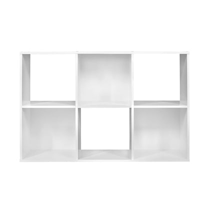 ClosetMaid Cubeicals 6 Cube Storage Shelf Organizer Bookshelf, Stackable, Vertical or Horizontal