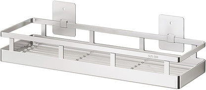 19.69Inch Spice Rack Organizer, SUS304 Stainless Steel Wall Mount Spice Rack Storage Basket, Kitchen Racks, Nail-Free Installation