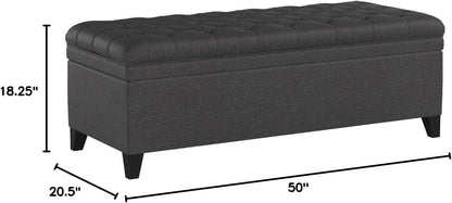 Christopher Knight Home Juliana Fabric Storage Ottoman, Gray