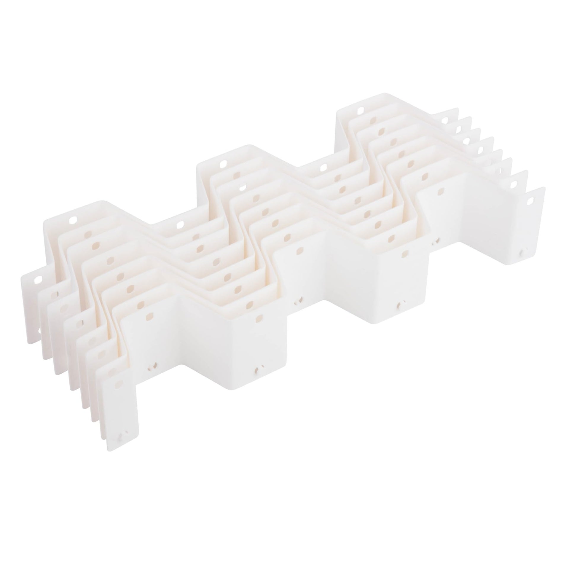 Honey-Can-Do Sft-01625 Collapsible Drawer Organizer, White,Medium