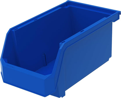 ReadySpace Large Stackable Plastic Storage Bins, 6-Pack, Blue