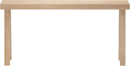 Plank+Beam Solid Wood Console Table, 66 Inch, Sofa Table, Narrow Entryway Table for Hallway, Behind The Couch, Living Room, Foyer, Easy Assembly, Blonde