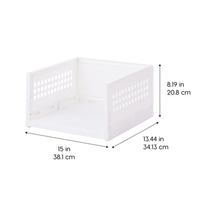 IRIS USA Modular Storage Organizer, 2 Pack, Made in USA, Collapsible