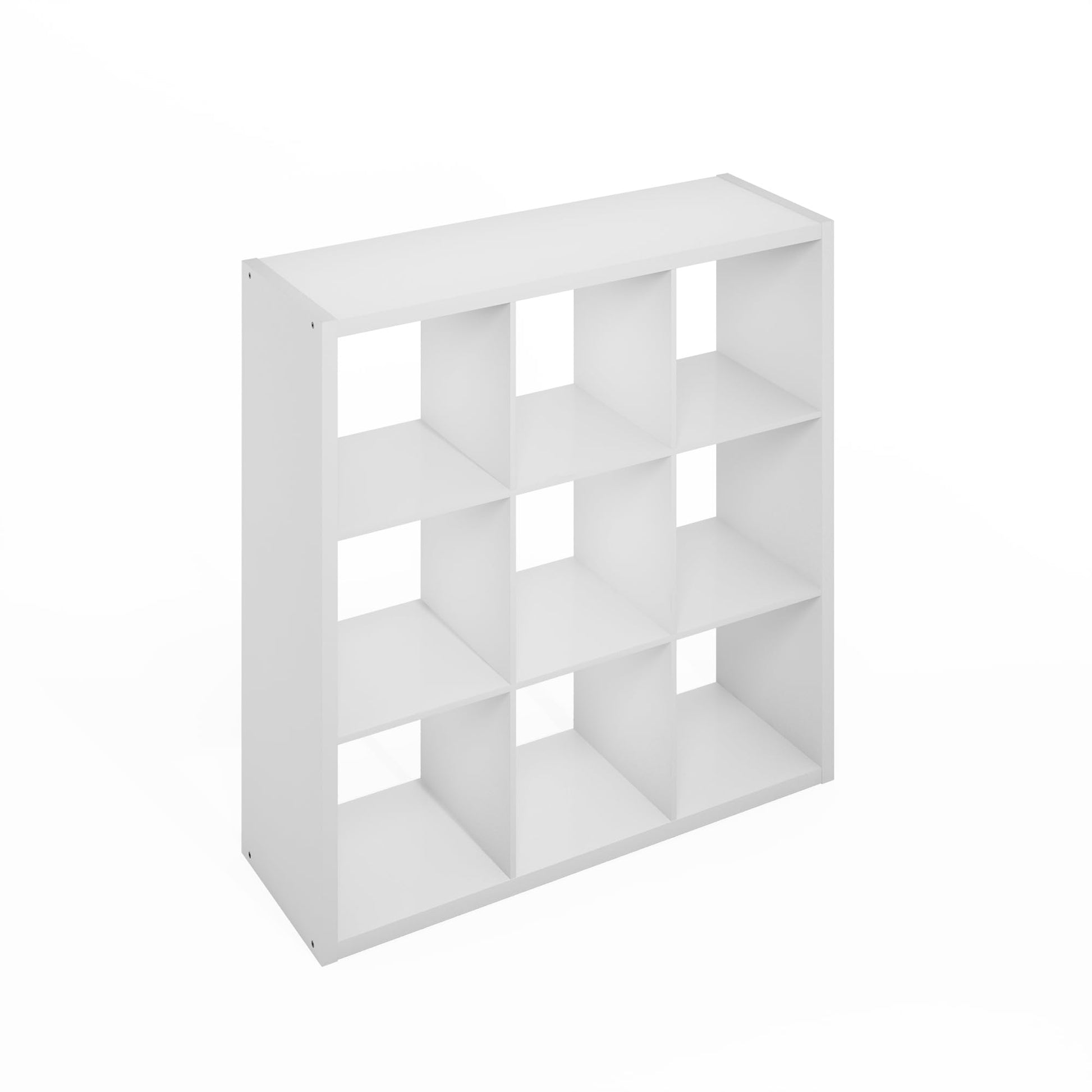 Furinno Simple 9-Cube Storage Organizer, Display Shelf, White