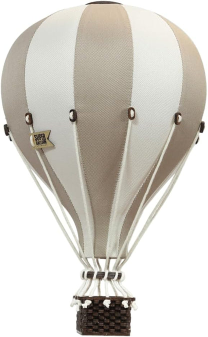 Decorative Hot Air Balloon Baby Shower Centerpieces - Nursery and Toddler Room Bedroom Decor - Home Decorations - Gold/Beige