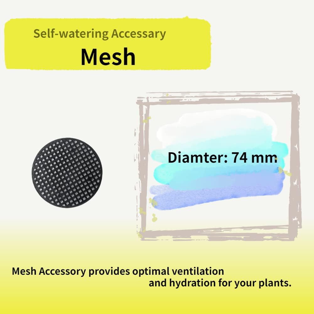 Nihow Self Watering Planter Accessory Set with Wick, Mesh - Enhance Your Plant's Growth and Health Easily