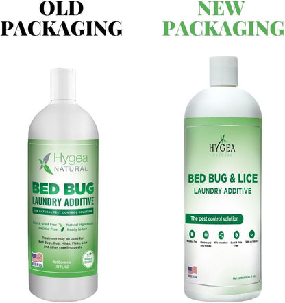 Lice and Bed Bug Laundry Additive - Environmentally Responsible, Odorless, and Stain-Free Liquid Laundry Treatment - Safe for Children and Pets - Any Water Temperature (32 Fl Oz)