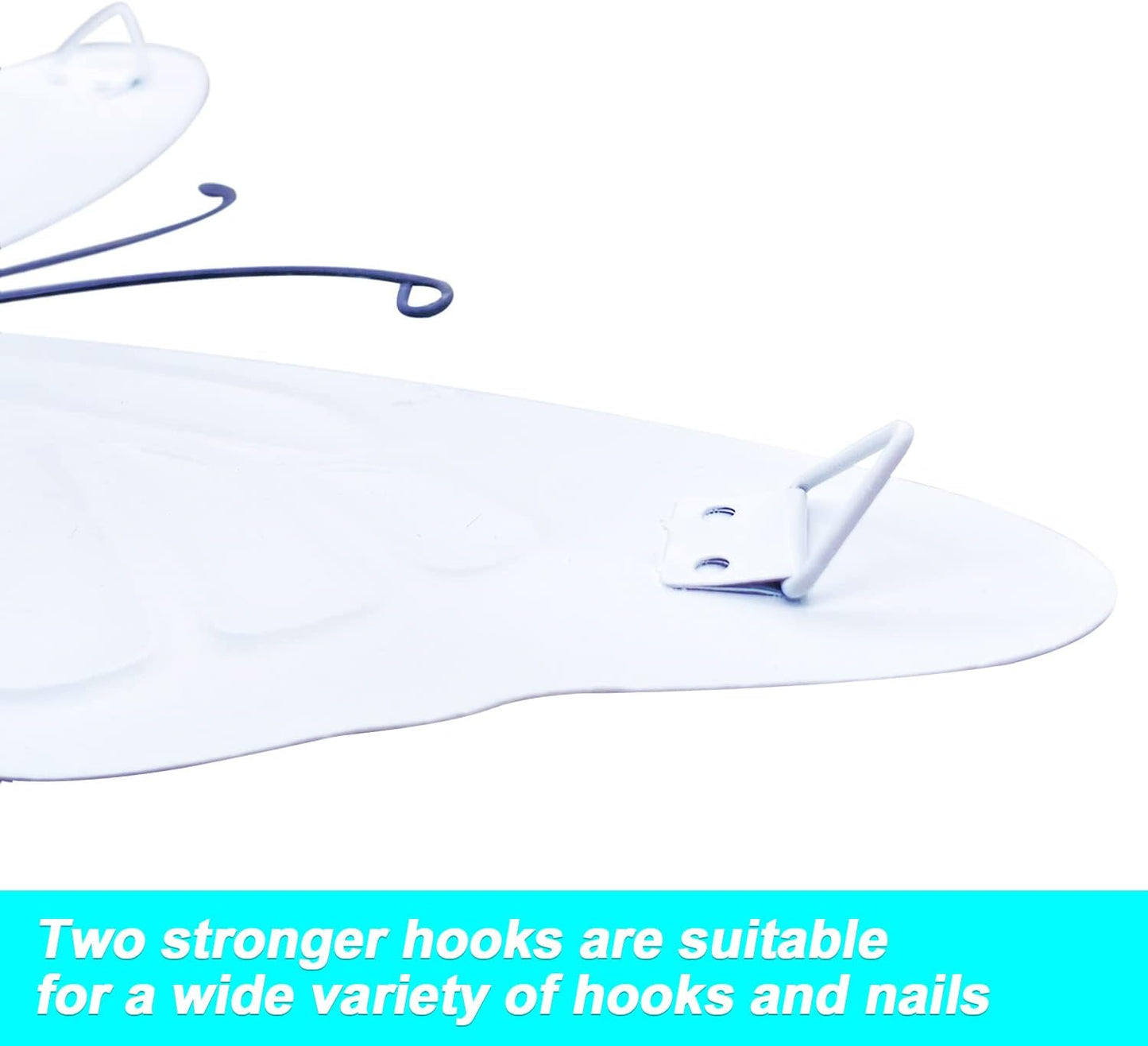 Metal Butterfly Wall Art Outdoor Decor - 4 Pack 9.8in Butterflies Wall Sculpture Hanging Decor for Outdoor and Indoor, Balcony Yard Patio Fence Garden Decorations, Nice Gift for Mom Friend