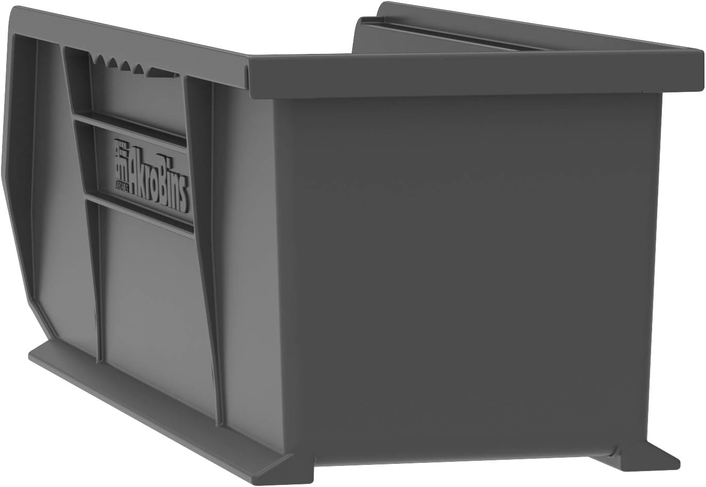 Akro-Mils 30234 AkroBins Plastic Storage Bins, 15"x5"x5", Black, 12-Pack
