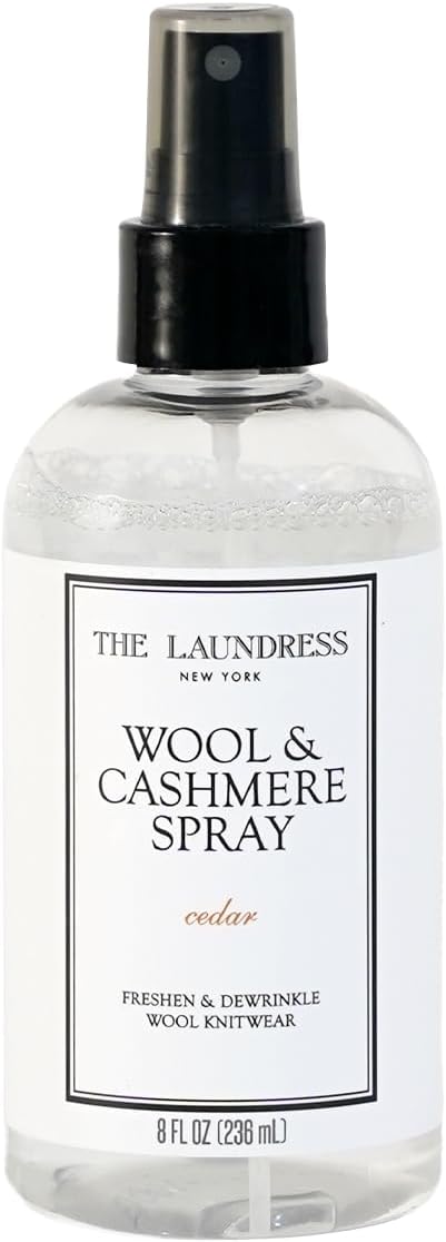 The Laundress Wool and Cashmere Fabric Spray, Wool Dewrinkle Spray, Upholstery and Linen Spray