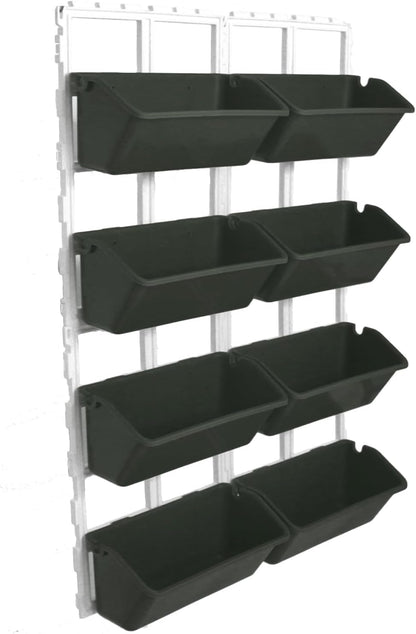 Vertical Wall Hanging Planter, 4-Tier Hanging Planter Rack, 8 Pockets Plant Vegetable Fruit Herb Hanging Pocket Holder Flowerpot or Flowers Vegetables Herb (Army Green)