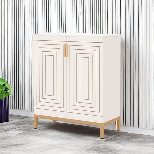 Tribesigns Shoe Cabinet with Doors, 20 Pairs Entryway Shoe Storage Cabinet with Shelves, 5-Tier