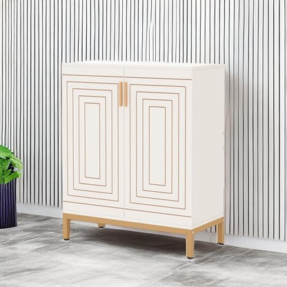 Tribesigns Shoe Cabinet with Doors, 20 Pairs Entryway Shoe Storage Cabinet with Shelves, 5-Tier