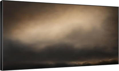 SIGNWIN 30"x60" Extra Large Framed Wall Art Golden Sunset Cloud, Moody Sky Scene for Home Living Room Bedroom Decor (Frame Assembly Required)