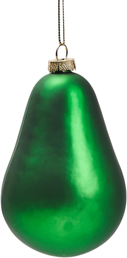 Hanging Christmas Ornaments, 2025 Glass Blown Christmas Tree Ornaments, Christmas Tree Decorations, Funny Gifts & Home Decor, Avocado