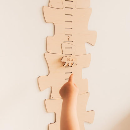 Personalized Wooden Growth Chart for Kids – Height Ruler Wall Decor for Nursery, Toddler, Baby & Family – Custom Name Growth Chart – Wooden Kids Height Measurement Ruler (Plywood)