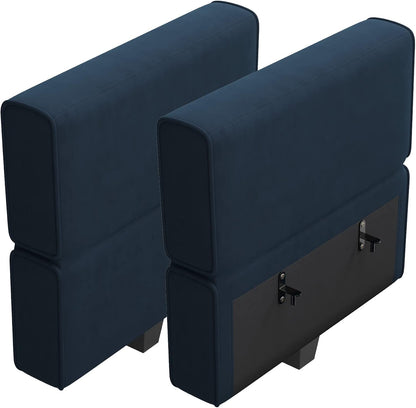 Belffin Modular Sofa Armrest Backrest Module for Modular Sectional Sofa Couch Side Armrest, Backrest Velvet Blue