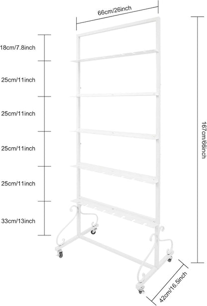 40 Slots Champagne Holder Stand for Party, Wine Glass Display Wall Holder, Stable Wine Glass Stemware Rack for Bar, Wedding, Party (White)