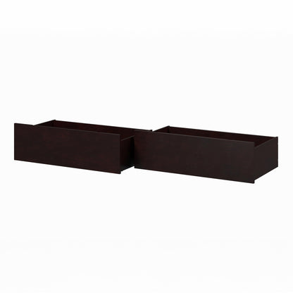 AFI Queen/King/Twin XL Under Bed Storage Drawers (Set of 2), Espresso