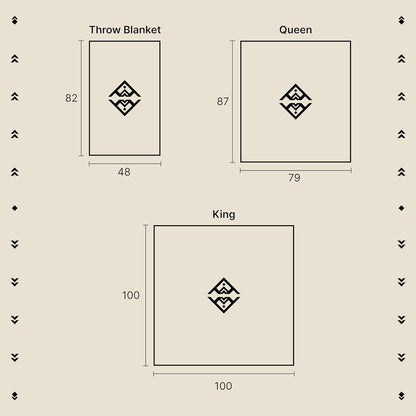 Inca Aztec Throw, Queen, King Blanket | Southwest Indian Navajo Boho Style | Native Cover for Camping, Bedding, Couch, Vanlife | Faux Alpaca, Lightweight, Hypoallergenic (Obsidian Black, King)