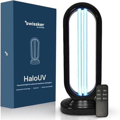 Swissklip HaloUV, Mold Remover, Home Disinfection Device, Dust Mites Remover, UV Light Sanitizer, Ultraviolet Sanitizer for Home, Room & Kitchen (HaloUV Light)