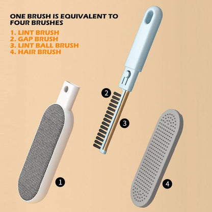 Multi-Functions Travel Lint Remover, Pet Hair Remover, Fur Remover for Dogs & Cats, Efficient Hair Collector,Pet Hairs Brush,Magic Fur Brush D (Blue)