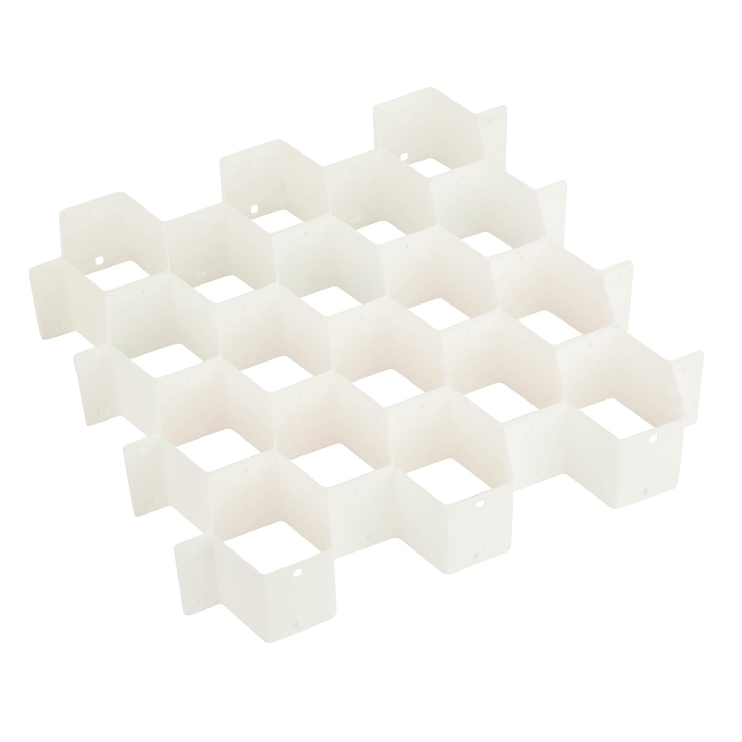 Honey-Can-Do Sft-01625 Collapsible Drawer Organizer, White,Medium