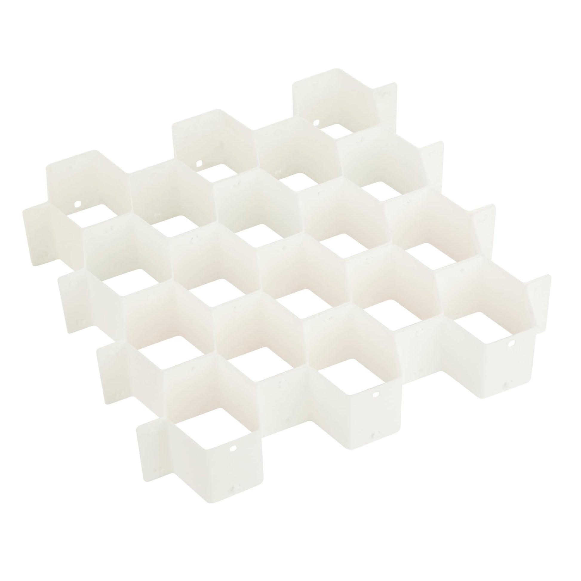 Honey-Can-Do Sft-01625 Collapsible Drawer Organizer, White,Medium