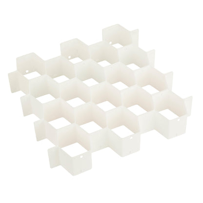 Honey-Can-Do Sft-01625 Collapsible Drawer Organizer, White,Medium