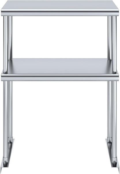 AmGood Double OverShelf Stainless Steel NSF - Many (24" Long x 12" Deep)