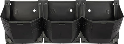 36 Pockets Hanging Planter Bags, Vertical Wall Mounted Plant Planting Grow Bags, Stackable Wall Planter with Timer, Self Watering Hanging Planters for Outdoor Indoor Garden-Black