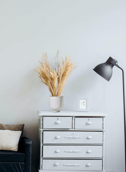 Serene Spaces Living Large Glazed Ceramic Pedestal Bowl- Centerpiece for Vintage Weddings, Events, Measures 7" Tall and 6.5" Diameter