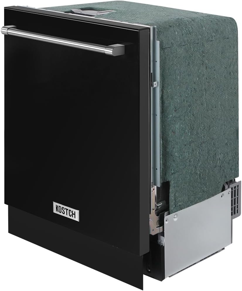 Large Capacity 24 inch Top Control Built-In Dishwasher with Third Rack ??ENERGY STAR Certified, 47-dBA Ultra-Quiet, Stainless Steel (Black)