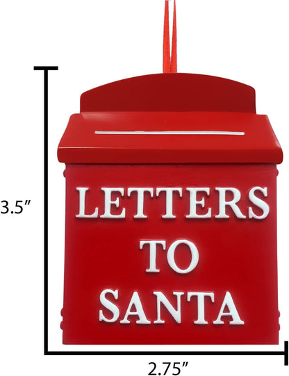 Elves Personalized Santa Claus Ornaments 2024 - Vintage Santa Mailbox & Topper for Christmas Tree