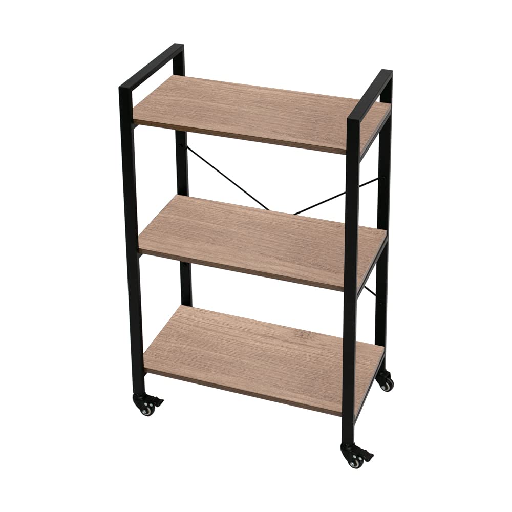 Coral Flower 3-Tier Kitchen Storage Rack Shelf Unit for Living Room Bedroom Office Kitchen