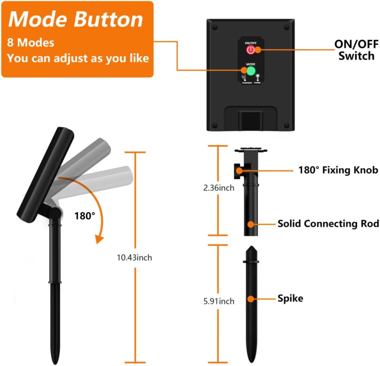 2-Pack 200 LED Solar String Lights for Outside,Solar Fairy Lights for Outside Waterproof,Solar String Lights Outdoor with 8 Modes for Christmas Tree,Balcony, Party,Wedding Decorations (Warm White)