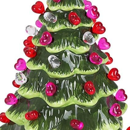 Ceramic Tree Replacement Bulbs - Bulbs for Vintage Ceramic Christmas Tree - Ceramic Christmas Tree Lights - Ceramic Christmas Tree Bulbs - Ceramic Christmas Tree Replacement Lights (150, Heart)