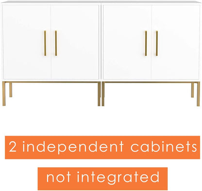 LYNSOM TV Stand for 55 Inch TV, Wood Entertainment Center with Storage Cabinet, TV Cabinet Black, Long Console Table for Living Room, Bedroom