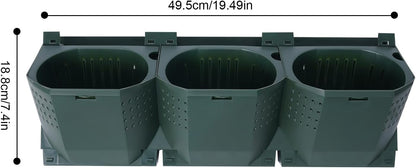 36 Pots Self-Watering Wall-Mounted Planter, 39.4”L x 46.5”H Vertical Wall Planter Self Watering Stackable Planters Vertical Garden Wall Garden Planter Outdoor Indoor for Herbs Flowers Strawberries