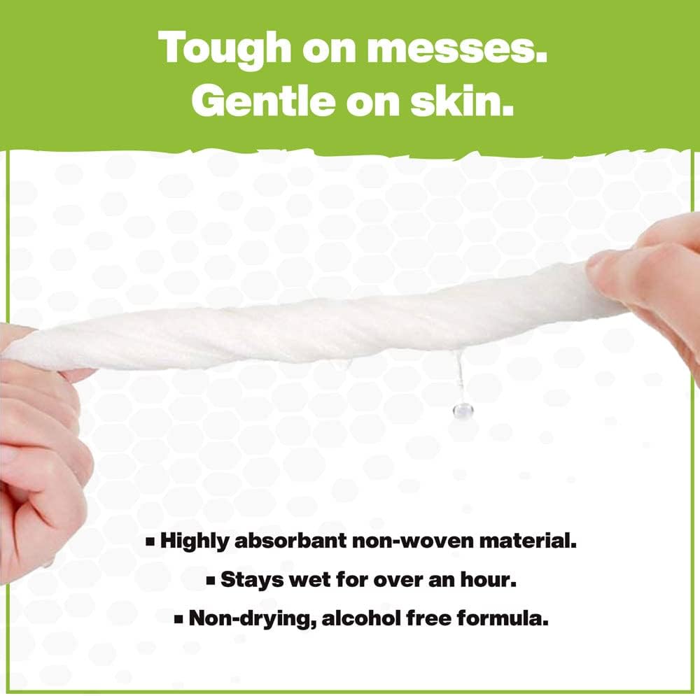 Crocodile Cloth Power Scrub - 6 pack. 480 (15" x 10") Heavy Duty Cleaning Wipes. Safe on Skin & Multiple Surfaces. Infused with Aloe & Vitamin E. Textured, Large, Pre-Moistened & Absorbent.