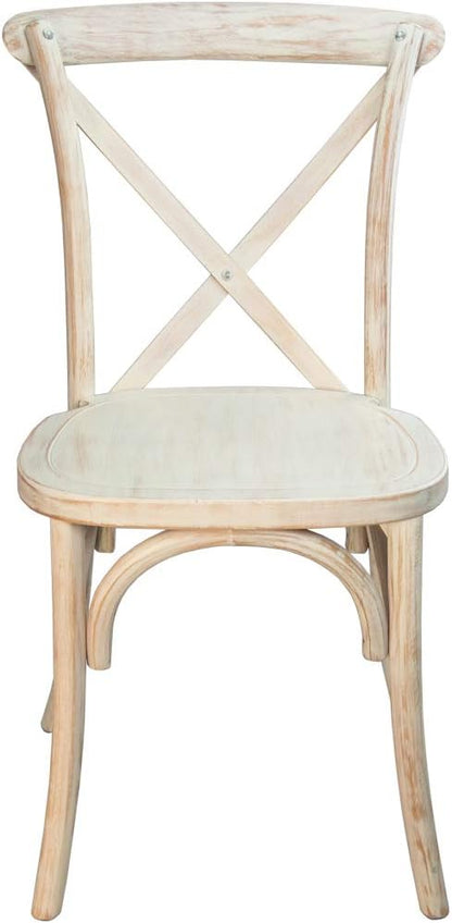 EMMA + OLIVER Lime Wash X-Back Chair