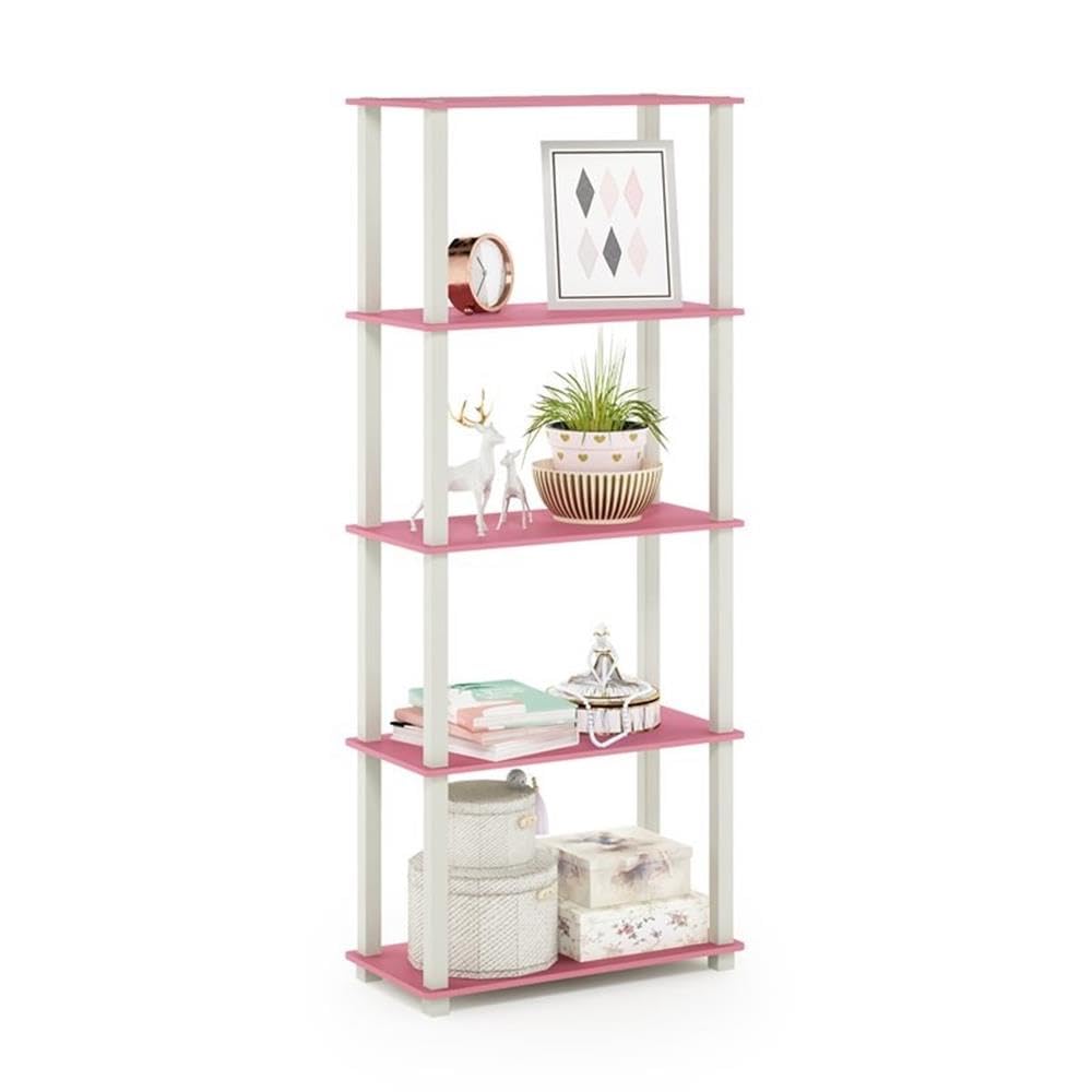 Furinno Turn-N-Tube 5-Tier Multipurpose Shelf / Display Rack / Storage Shelf / Bookshelf, Square