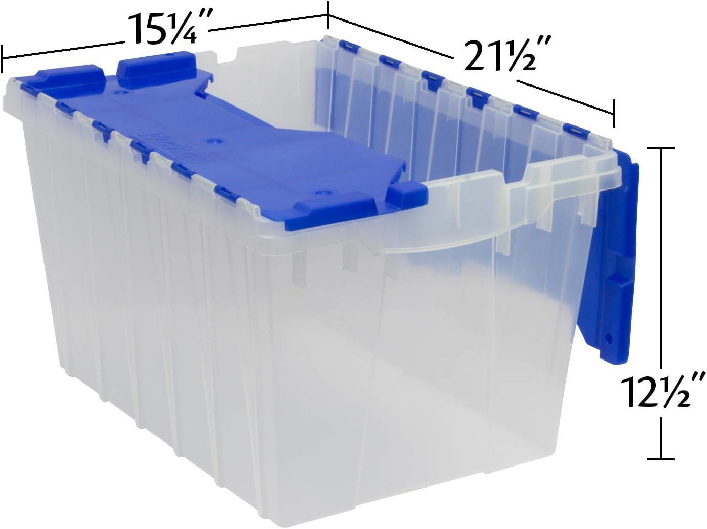 Akro-Mils KeepBox 12 Gallon Storage Container, Nesting and Stackable Plastic Storage Box with Lid